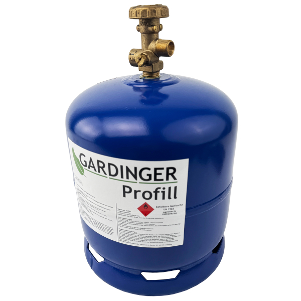 Befüllbare Propanflasche Profill907 2,5kg + Umfüllschlauch + Adapter für z.B. VW California von HUW24 Befüllbare Propanflasche Profill907 2,5kg + Umfüllschlauch + Adapter für z.B. VW California von HUW24