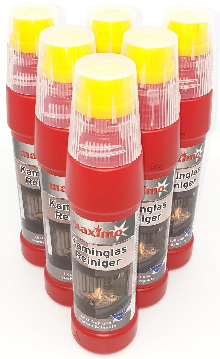 6x Spezial maximo Gel Kaminglas Reiniger gegen Ruß und Schmutz inkl. integrierter Bürste je 200ml von maximo 6x Spezial maximo Gel Kaminglas Reiniger gegen Ruß und Schmutz inkl. integrierter Bürste je 200ml von maximo