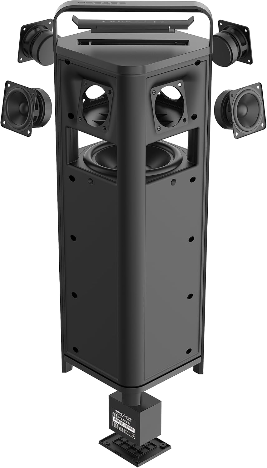 sonoro Escape P9 Outdoor Bluetooth tragbare HiFi Lautsprecher - IPX4 wetterfest - 100 Watt - 16h Akkulaufzeit - Farbe Weiß von Sonoro