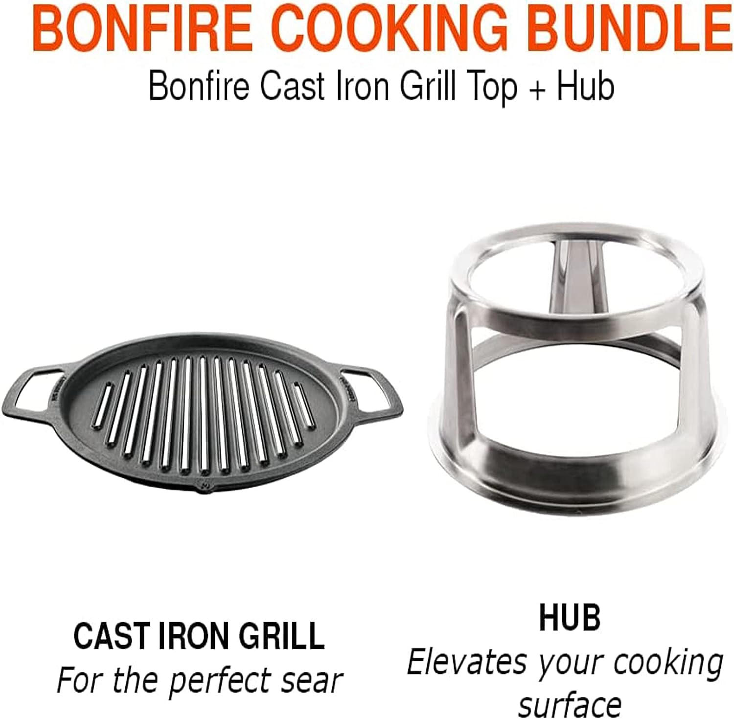 Solo Stove Bonfire Gusseisen-Grillrost mit Aufsatz  von Solo Stove Solo Stove Bonfire Gusseisen-Grillrost mit Aufsatz  von Solo Stove
