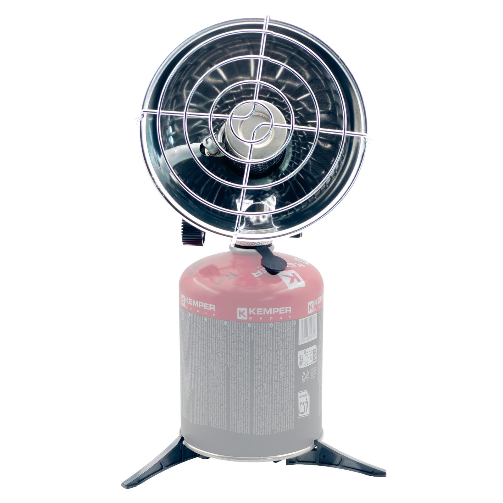 GARDINGER Heat Hunter Camping Heizstrahler 1,8 kW mit Piezozündung für Gaskartuschen