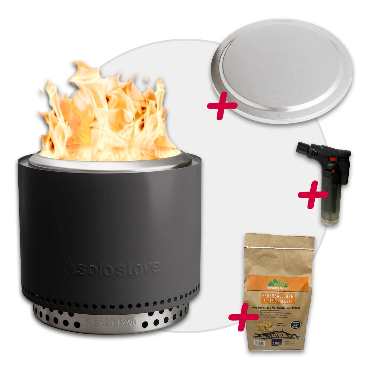 Solo Stove BONFIRE 2.0 + STAND Ash + Edelstahl Deckel + 1kg Anzünder - AKTION von Solo Stove