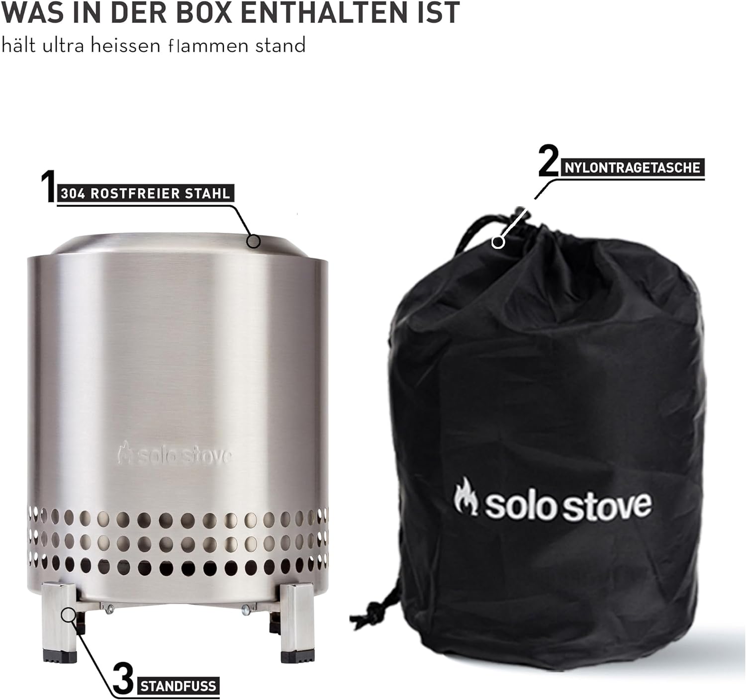Solo Stove Mesa XL Tischfeuer Ø 17,8cm | Tischkamin Outdoor Edelstahl von Solo Stove Solo Stove Mesa XL Tischfeuer Ø 17,8cm | Tischkamin Outdoor Edelstahl von Solo Stove