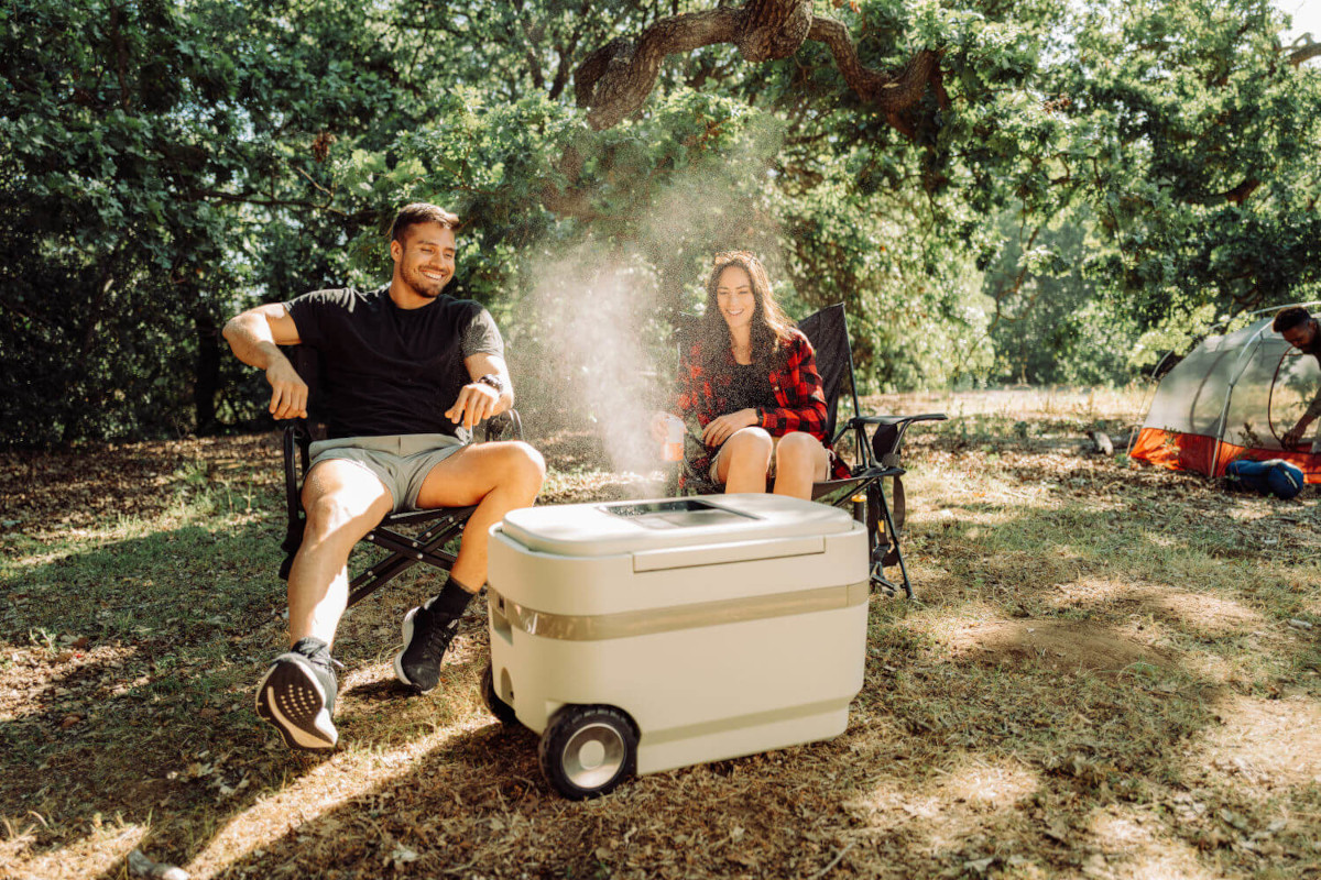 Solo Stove Windchill 47 Cooler Kühlbox mit mobiler Klimaanlage für Camping, Garten & Outdoor inkl. 17Ah Akku von Solo Stove
