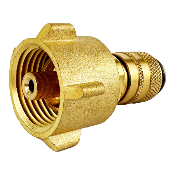 Schnellkupplung NW5 auf Propanflaschengewinde von HUW24