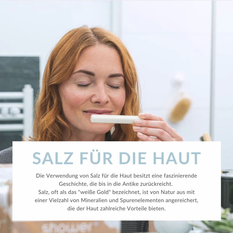 30er Pack Pure Stick+ Salzdusche mit Totes Meer Salz - Made in Germany von shower+