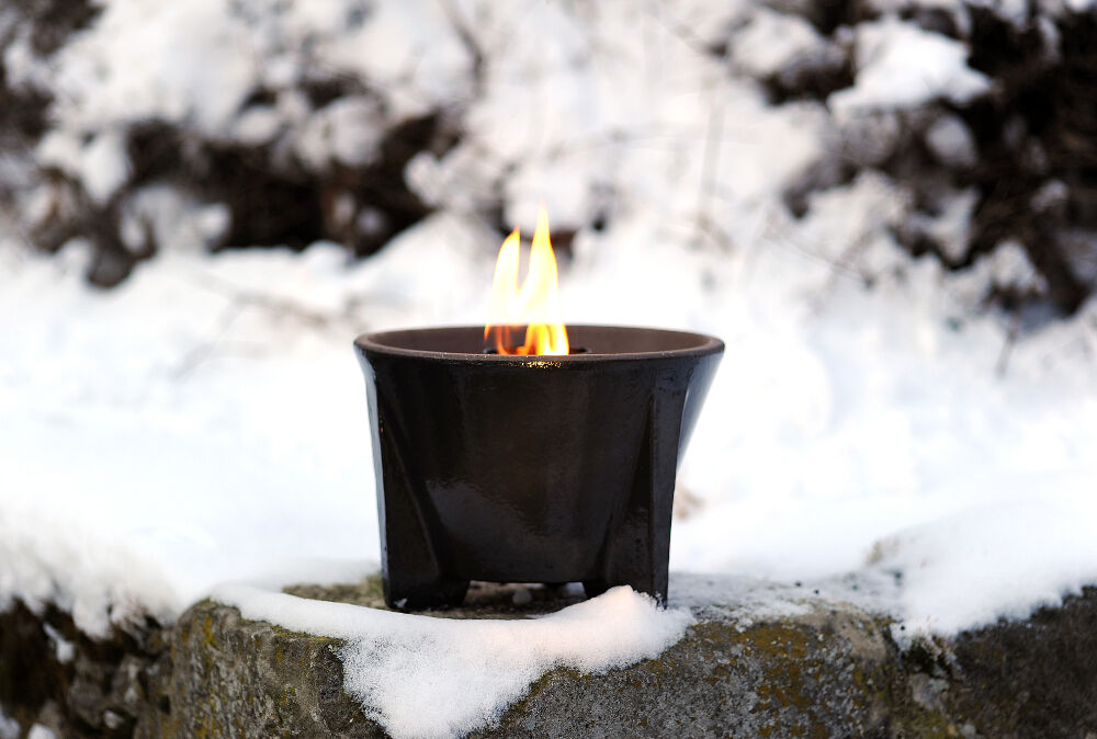 Schmelzfeuer Outdoor CeraLava - Die windsichere Gartenfackel aus CeraLava - SFC von DENK Keramik