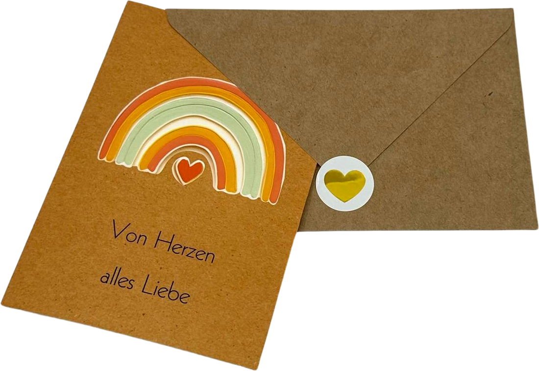 Grußkarte 1 - Von Herzen Alles Liebe von Grußkarte Grußkarte 1 - Von Herzen Alles Liebe von Grußkarte