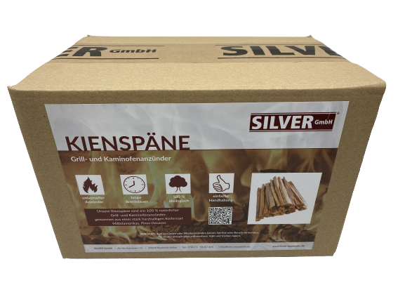 12kg Kienspäne ~ FATWOOD ~ Grill- und Kaminofenanzünder organisch und 100% natürlich von SILVER GmbH