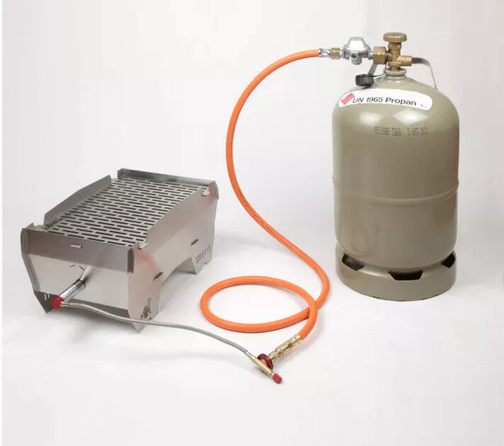 SKOTTI Grill 2.0 + 1,3m Adapter Set zum Anschluss auf 5kg - 11kg Gasflasche von SKOTTI