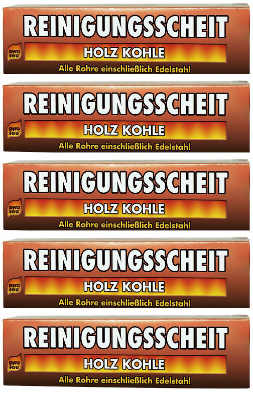 5x Reinigungsscheit Entrußer für Holz & Kohle von pyro feu 5x Reinigungsscheit Entrußer für Holz & Kohle von pyro feu