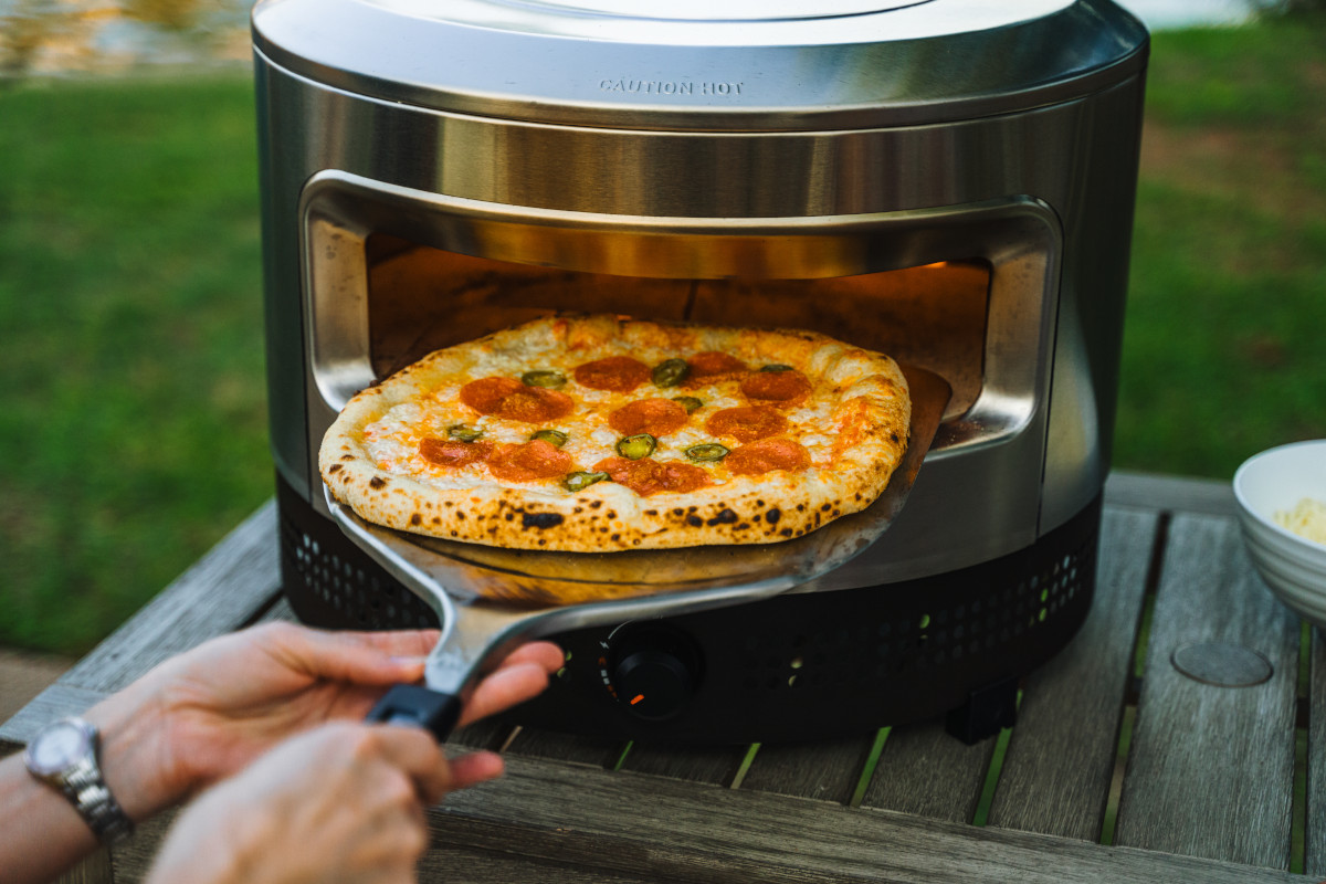 Solo Stove Pi Prime Gas Pizzaofen 50mbar | Cordierite Pizza Stein | Panorama-Öffnung